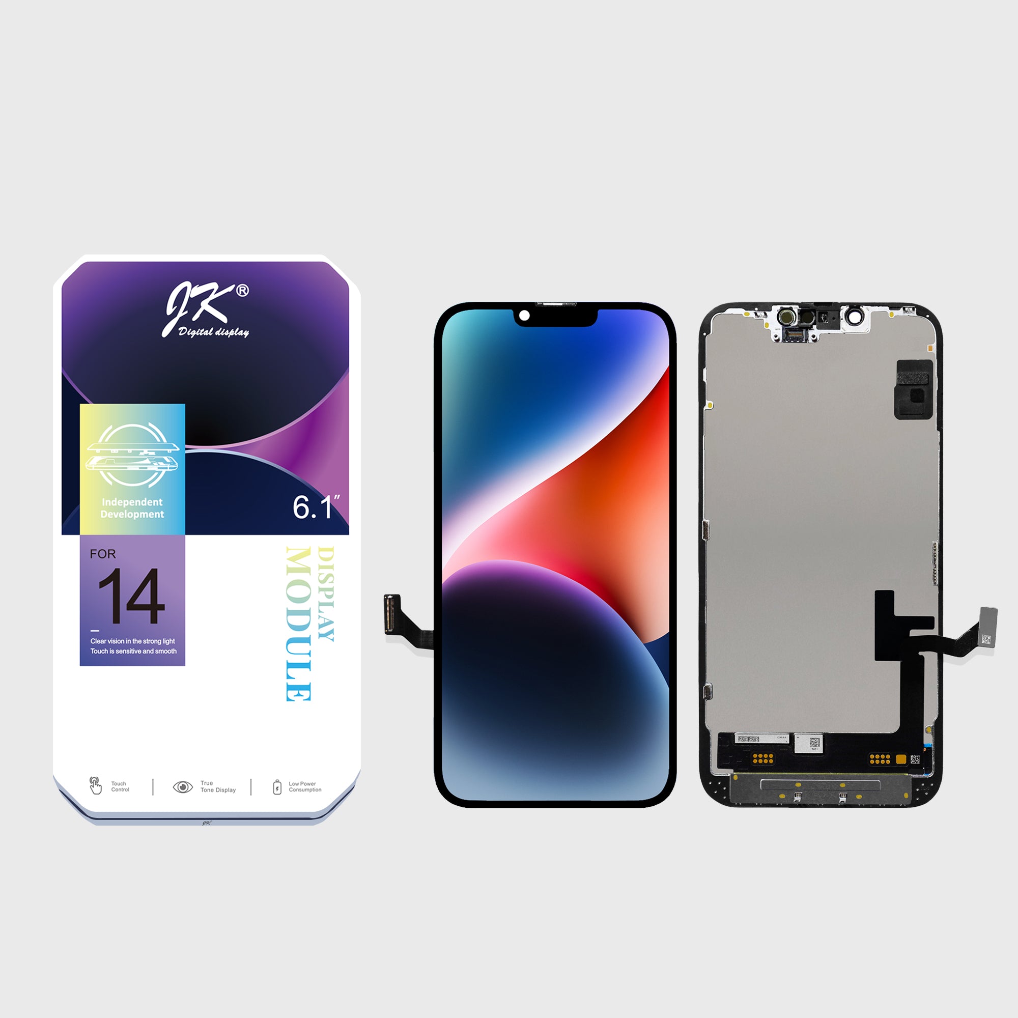 JK Soft OLED Screen Replacement for iPhone 14  (Movable IC)