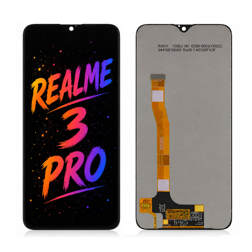 Compatible for Realme 3 Pro Screen Assembly Replacement – High Brightness Display with Clear Color Performance