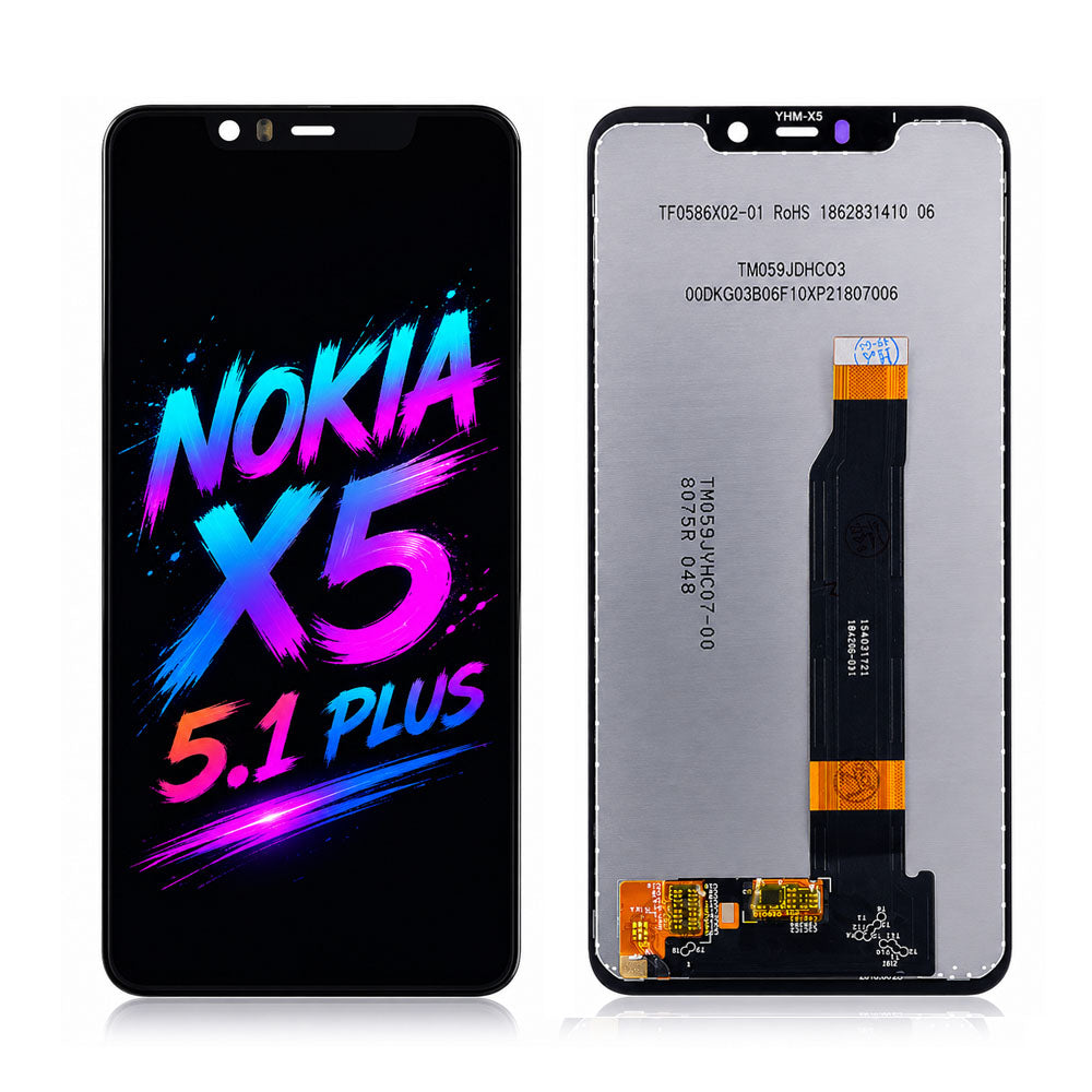 Nokia X5 / 5.1 Plus Incell LCD Screen Assembly Replacement – Vivid Colors, High Brightness Display