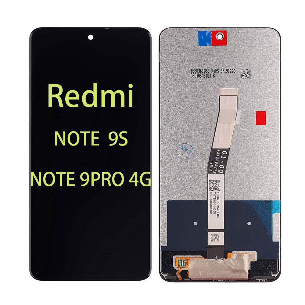 Xiaomi Redmi Note9 Pro 4G / Note9S Universal Incell Frameless Screen Assembly HD+ True Color High Brightness Display Replacement