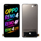 Compatible for OPPO Reno4 / Reno4 F / Reno4 Lite Screen Assembly Replacement – High Brightness Display with Vivid Color Performance