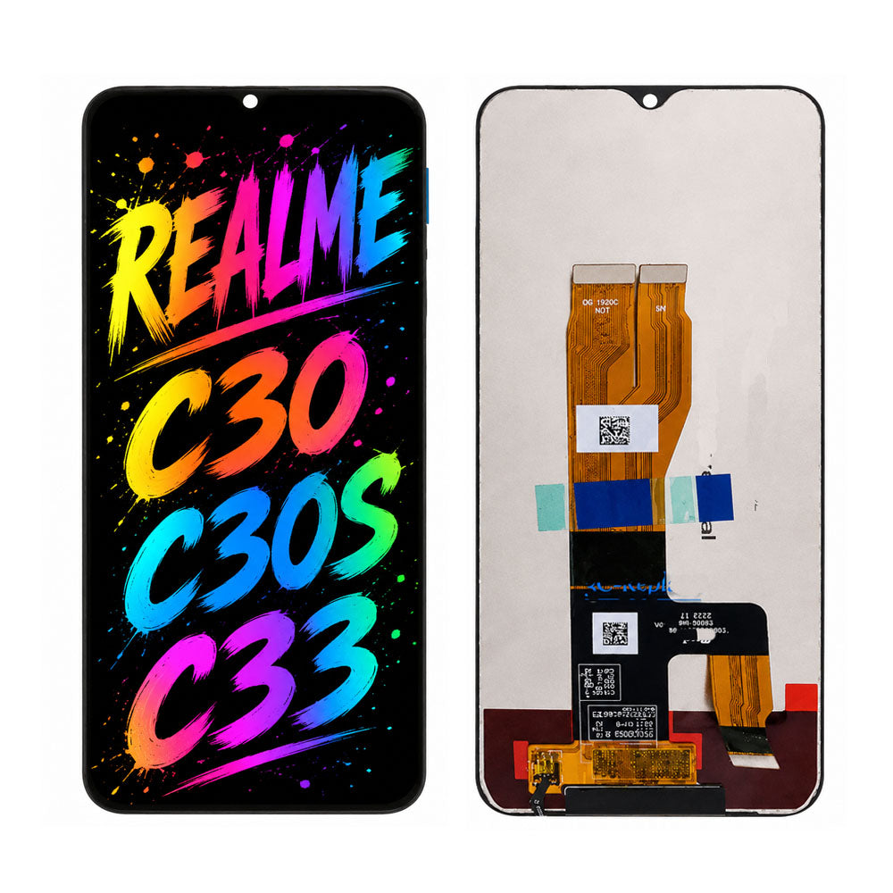 Compatible for Realme C30 / C30S / C33 Screen Assembly Replacement – High Brightness & Clear Color Display