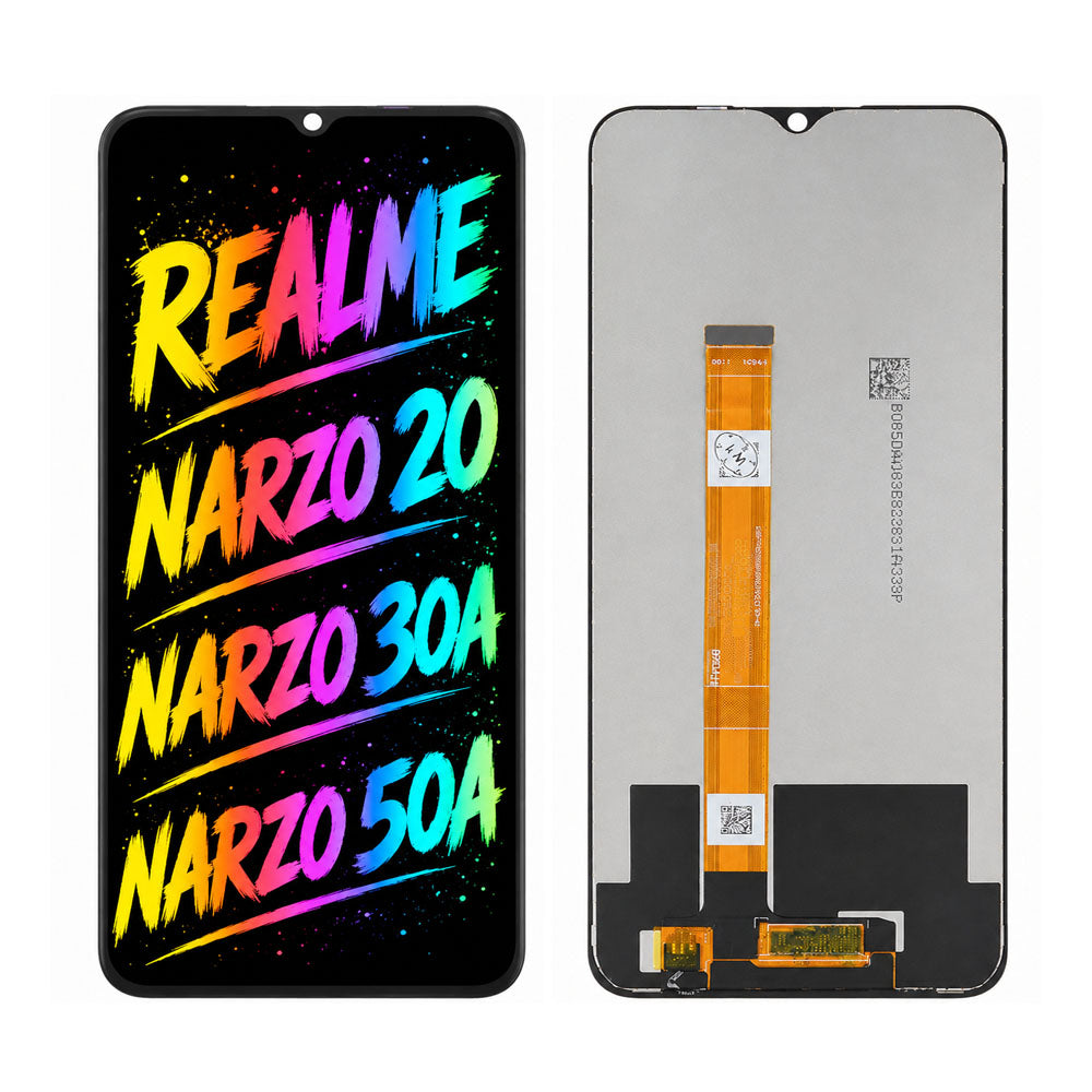 Compatible for Realme Narzo 20 / Narzo 30A / Narzo 50A Screen Assembly Replacement – High Brightness & Clear Color Display
