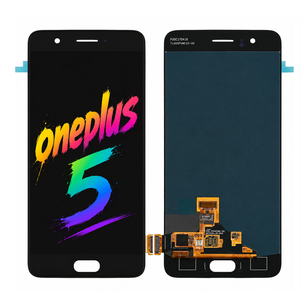 For OnePlus 5 Original Refurbished Screen Assembly (Frame Not Included) – True Color Restoration, High Brightness & Responsive Touch