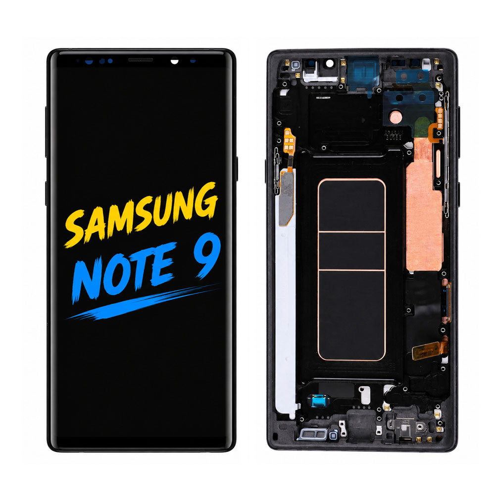 Samsung Galaxy Note 9 OLED Screen Assembly with Frame Full Replacement Display Touch Digitizer Unit Professional Repair Part