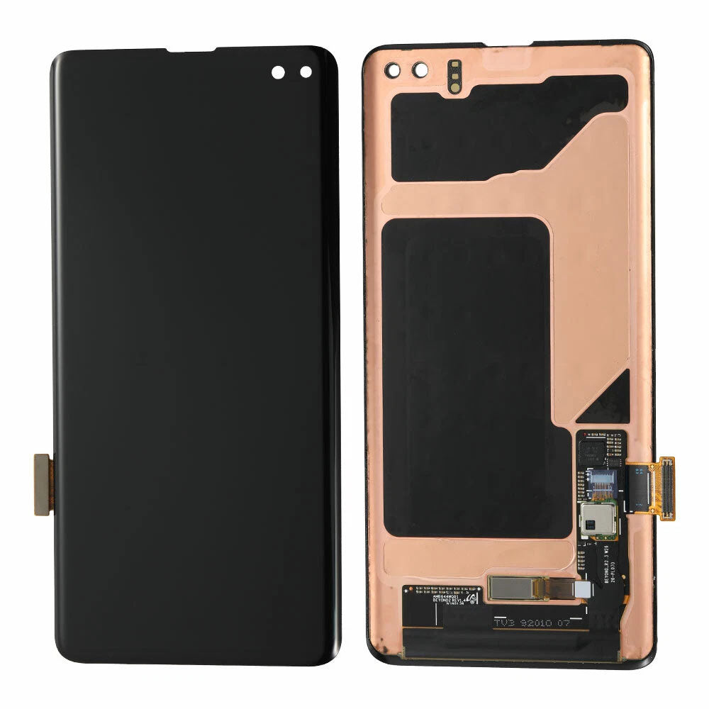 Original Samsung Galaxy S10 Plus AMOLED Screen Assembly Frame-Free Display Replacement Touch Digitizer Unit High Quality OEM Repair Part