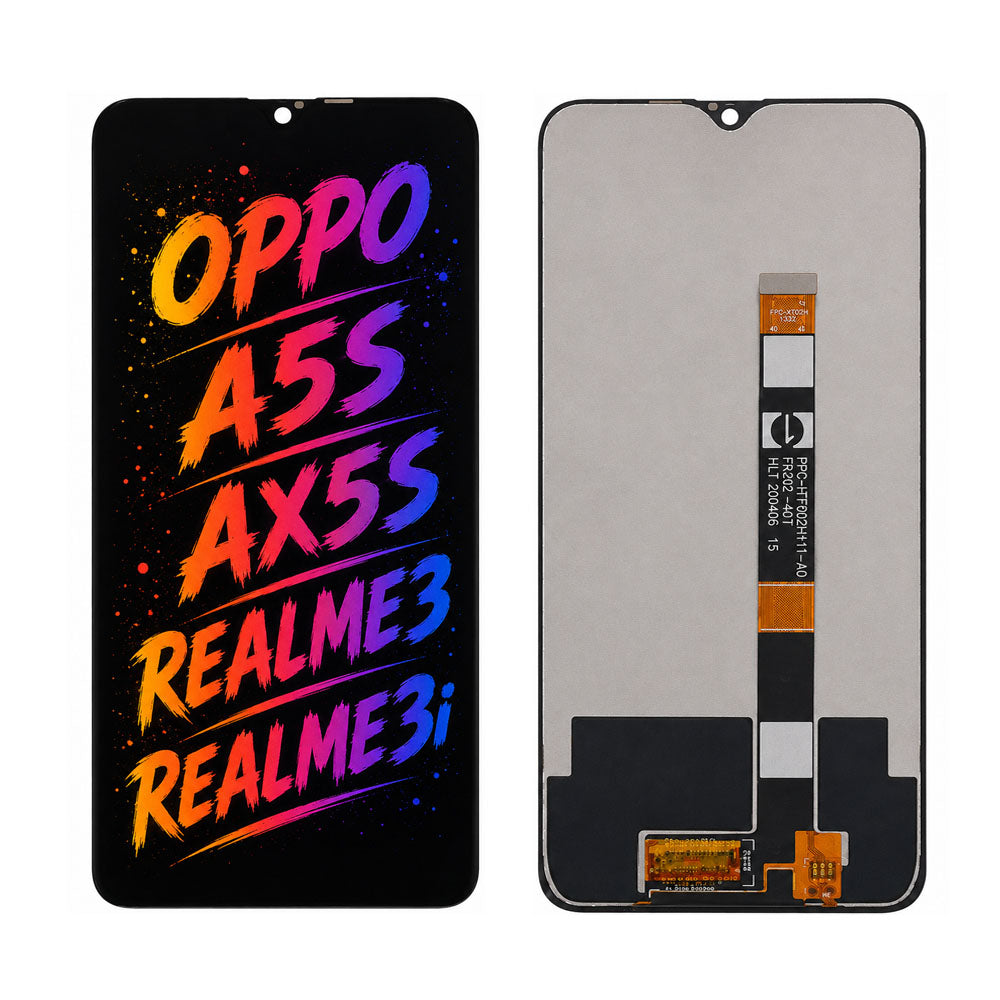 Compatible for OPPO A5S / AX5S / Realme 3 / Realme 3i Screen Assembly Replacement – High Brightness & Clear Color Display