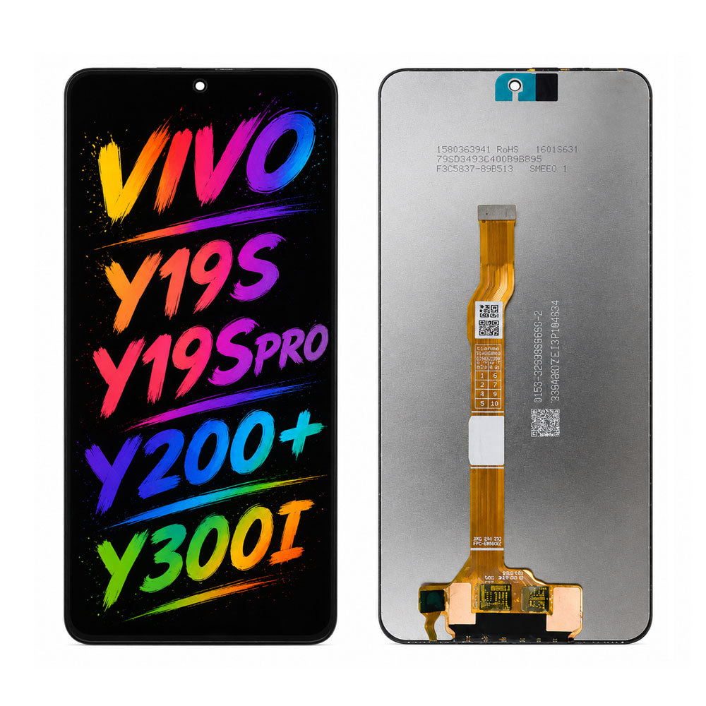 Compatible for Vivo Y19S / Y19S Pro / Y200+ / Y300i Screen Assembly Replacement – High Brightness & Clear Color Display