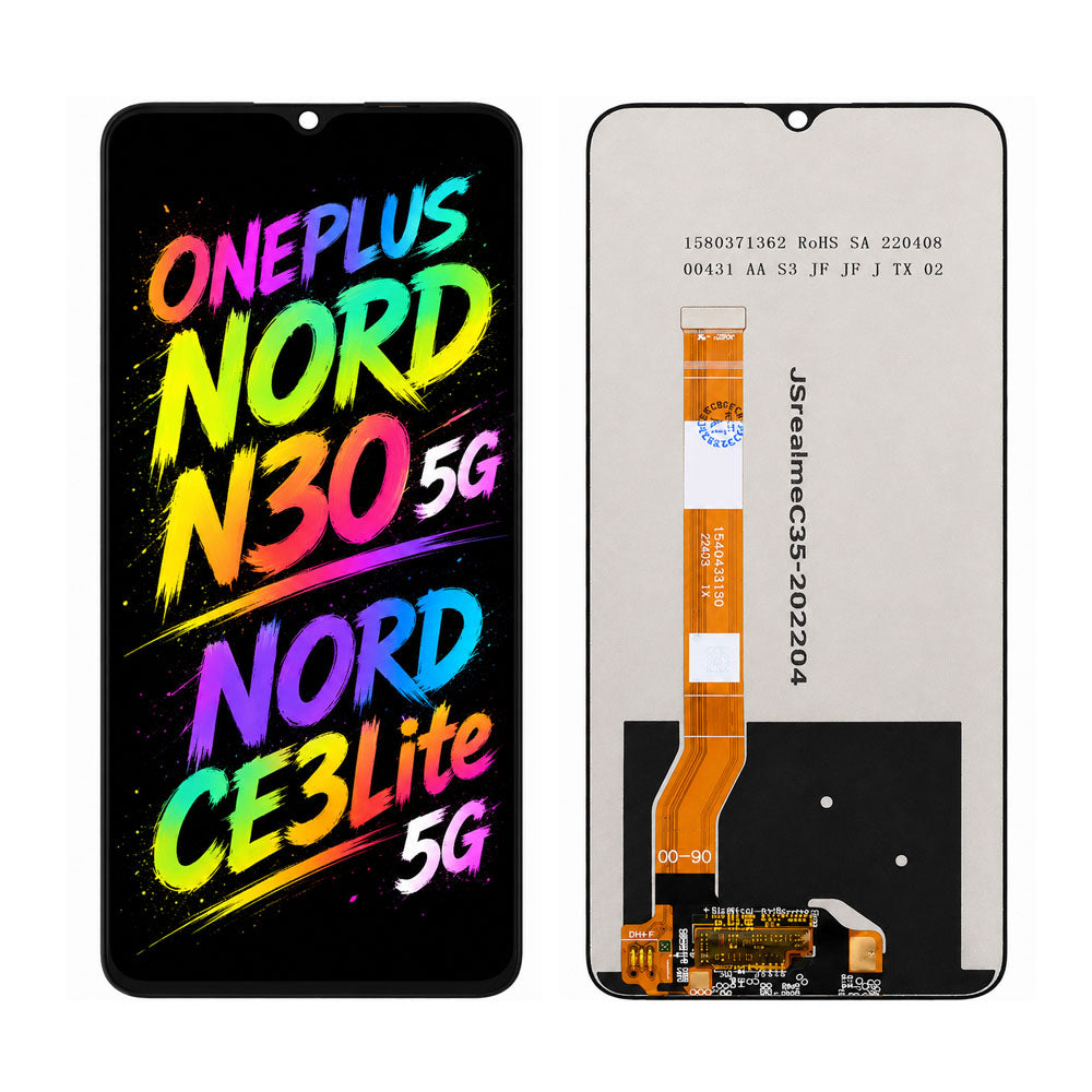 Compatible for OnePlus Nord N30 5G / Nord CE3 Lite 5G Screen Assembly Replacement – High Brightness & Clear Color Display