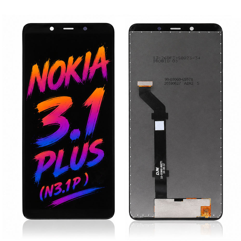 Nokia 3.1 Plus TFT LCD Screen Assembly Replacement – Vivid Colors, High Brightness Display
