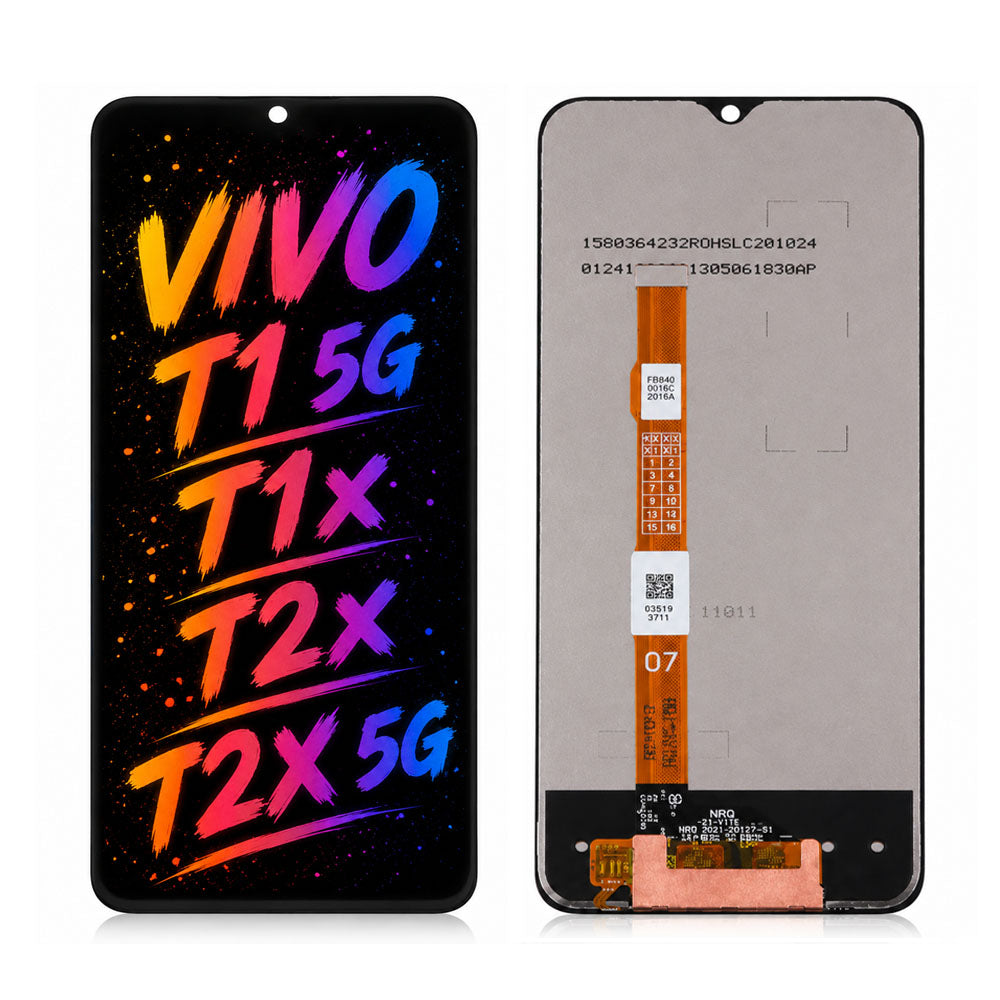 Compatible for Vivo T1 5G / T1X / T2X / T2X 5G Screen Assembly Replacement – High Brightness & Clear Color Display