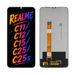 Compatible for Realme C11 / C12 / C15 / C25 / C25s Screen Assembly Replacement – High Brightness & Clear Color Display