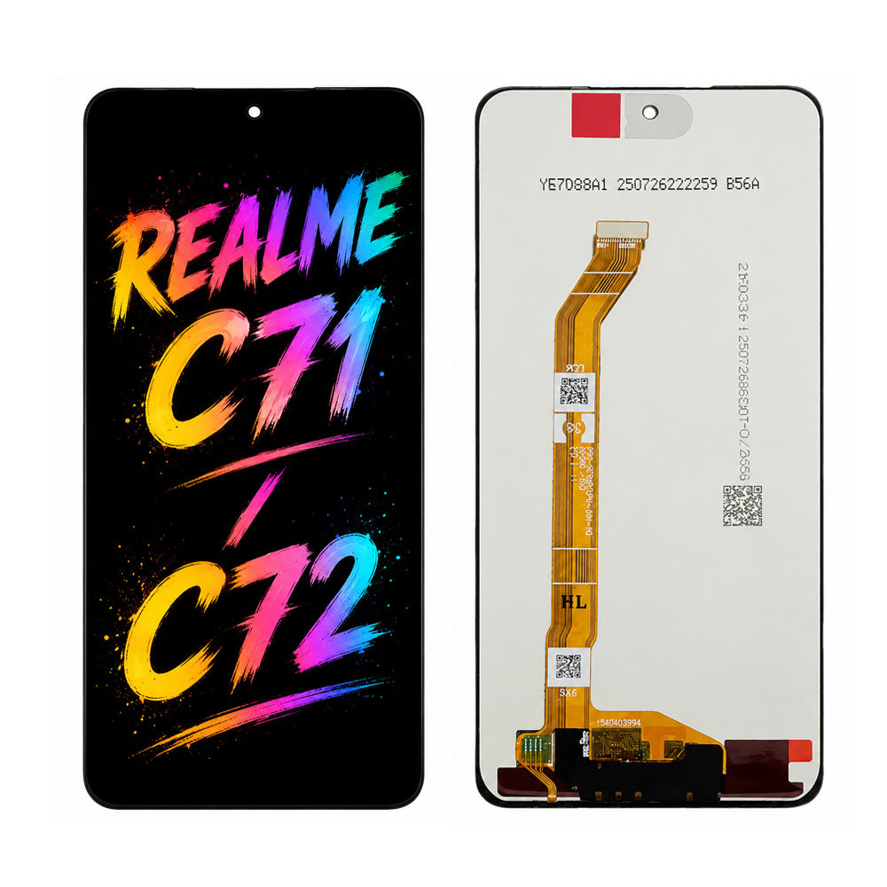 Compatible for Realme C71 / C72 Screen Assembly Replacement – High Brightness Display with Clear Color Performance