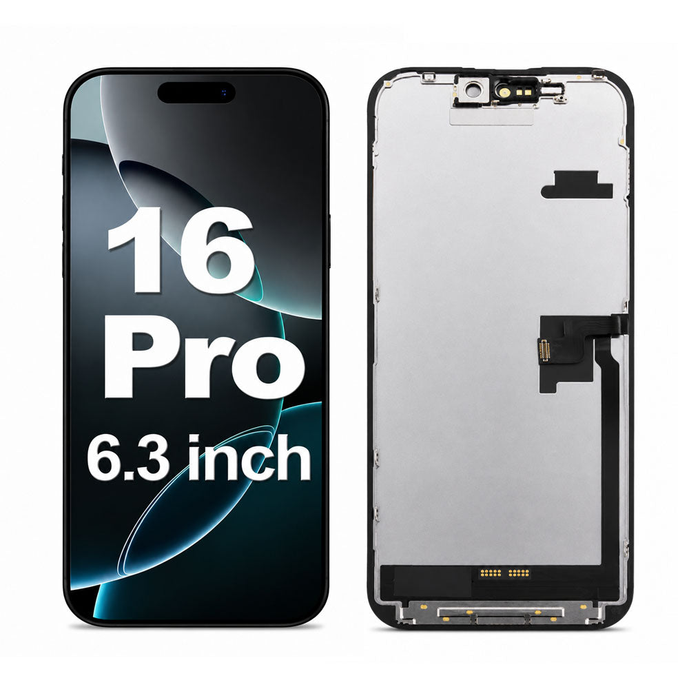 OLED Flexible Display Screen Replacement for iPhone 16 Pro (Soft OLED | COG | Movable IC)