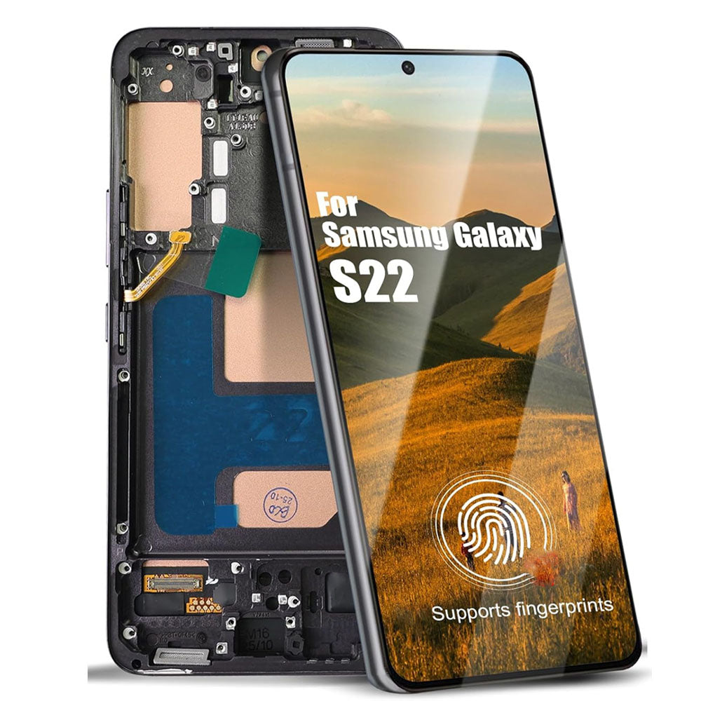 Original Samsung Galaxy S22 Screen Assembly with Frame – Genuine OEM Replacement for Perfect Fit