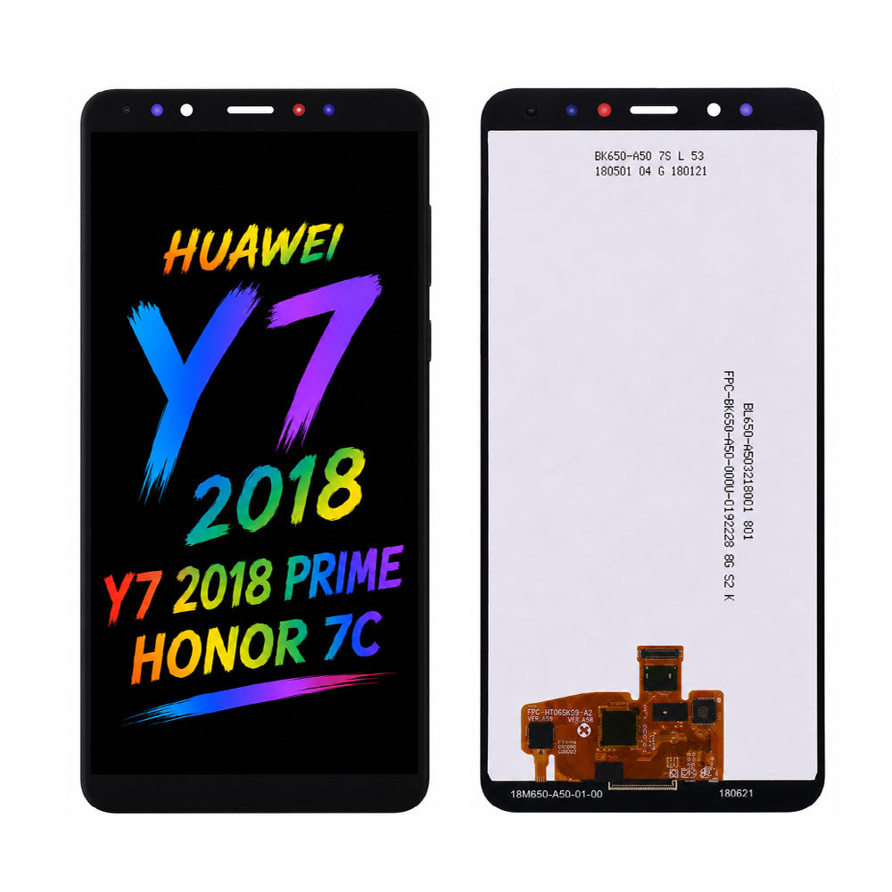 Compatible Huawei Y7 2018 / Y7 2018 Prime / Honor 7C Screen Assembly – Original Pressed Display with True Colors & High Brightness