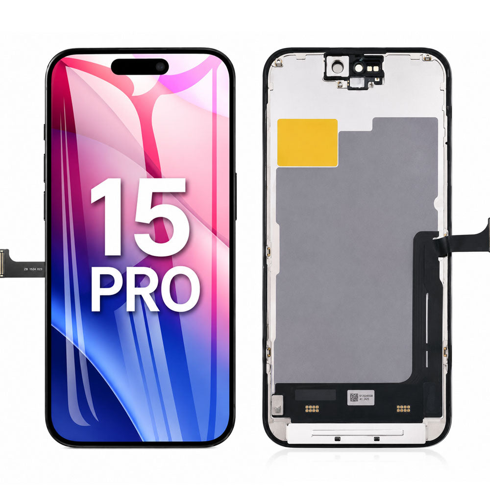 OLED Flexible Display Screen Replacement for iPhone 15 Pro (Soft OLED | COG | Movable IC)