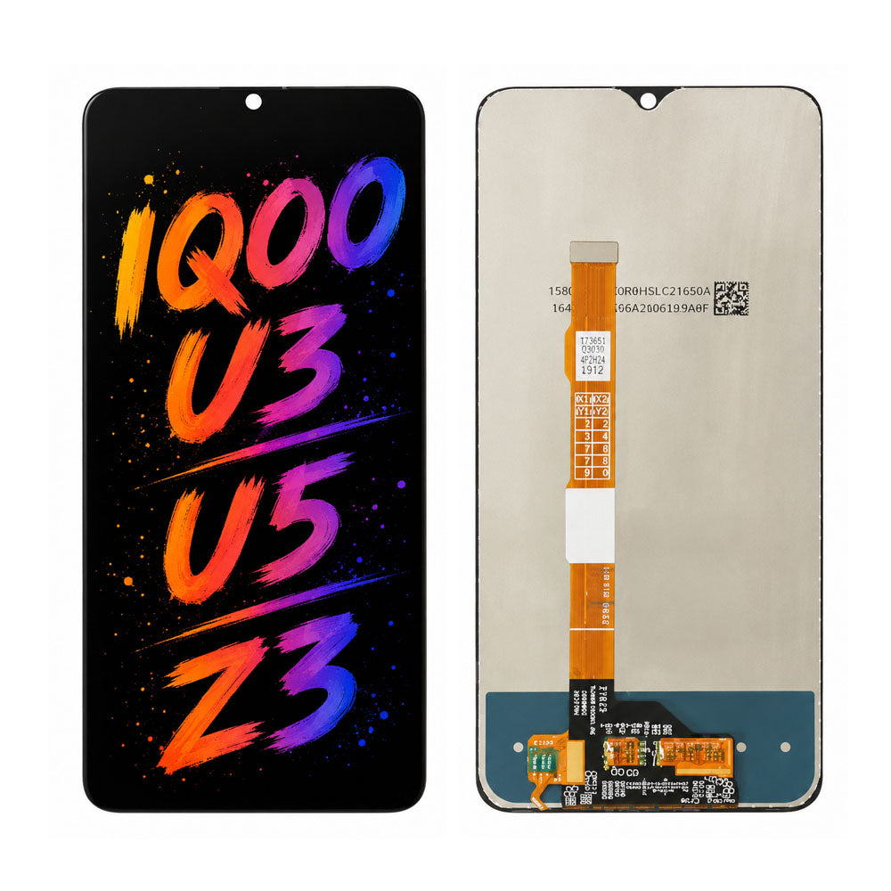 Compatible for Vivo iQOO U3 / U5 / Z3 Screen Assembly Replacement – High Brightness & Clear Color Display