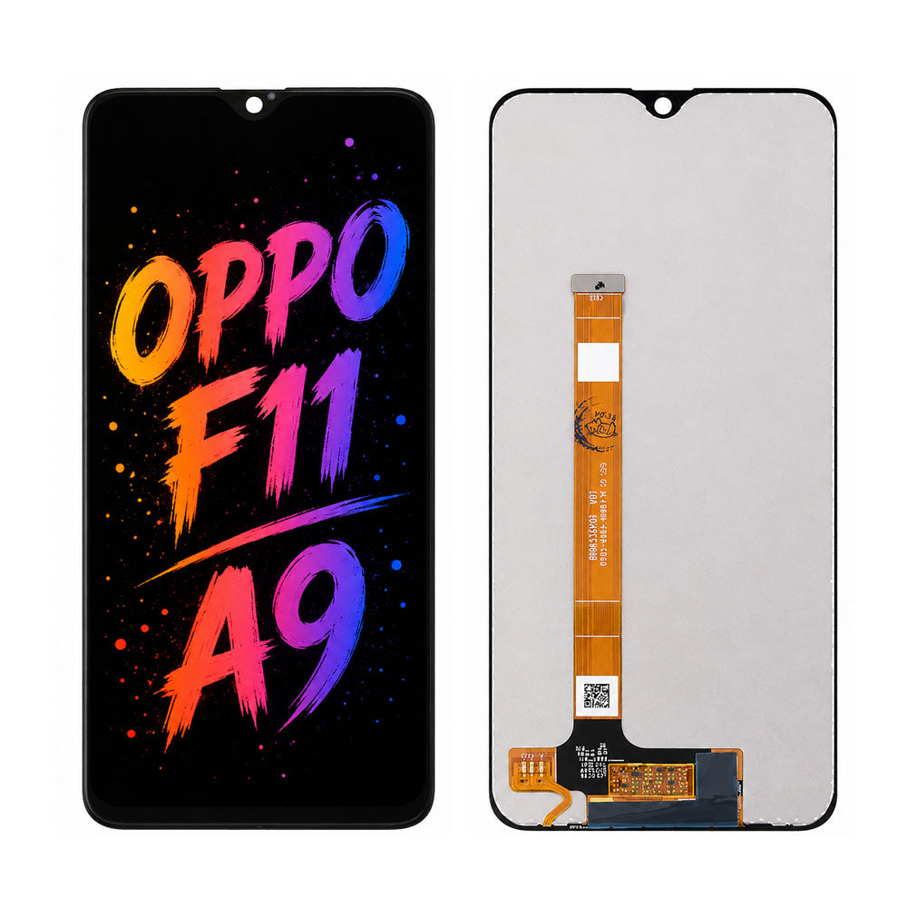 Compatible for OPPO F11 / A9 Screen Assembly Replacement – High Brightness Display with Clear Color Performance
