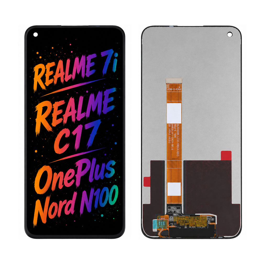 Compatible for Realme 7i / Realme C17 / OnePlus Nord N100 Screen Assembly Replacement – High Brightness & Clear Color Display