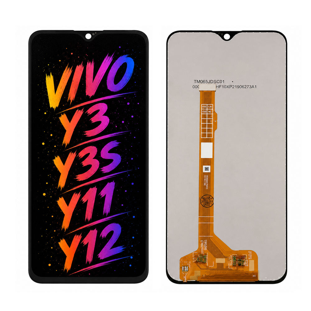 Compatible for Vivo Y3 / Y3S / Y11 / Y12 Screen Assembly Replacement – Bright Display & Clear Color Performance