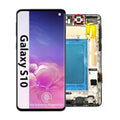Original Samsung Galaxy S10 AMOLED Complete Display Assembly with Frame Integrated Screen Replacement Touch Digitizer Genuine OEM Repair Solution
