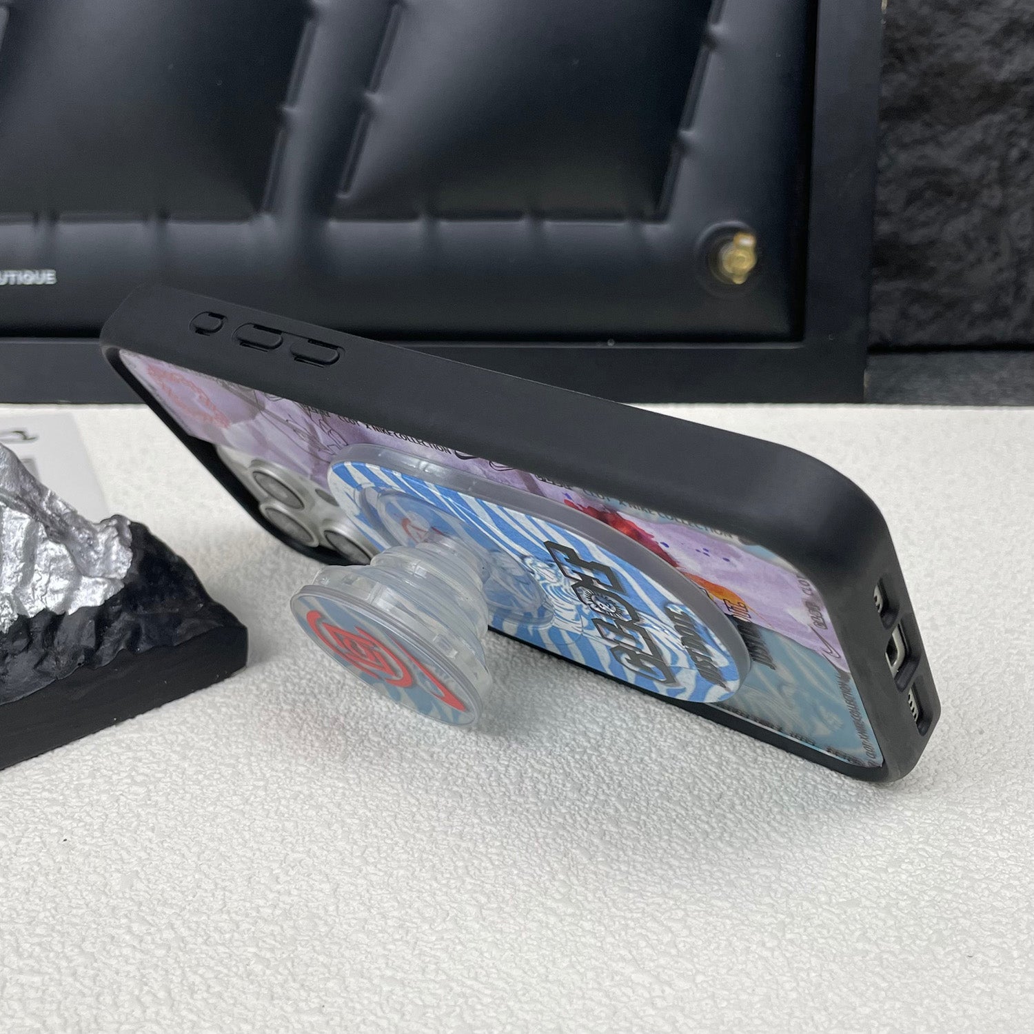 Magnetic Phone Grip Stand – Adjustable Holder for iPhone & Cases