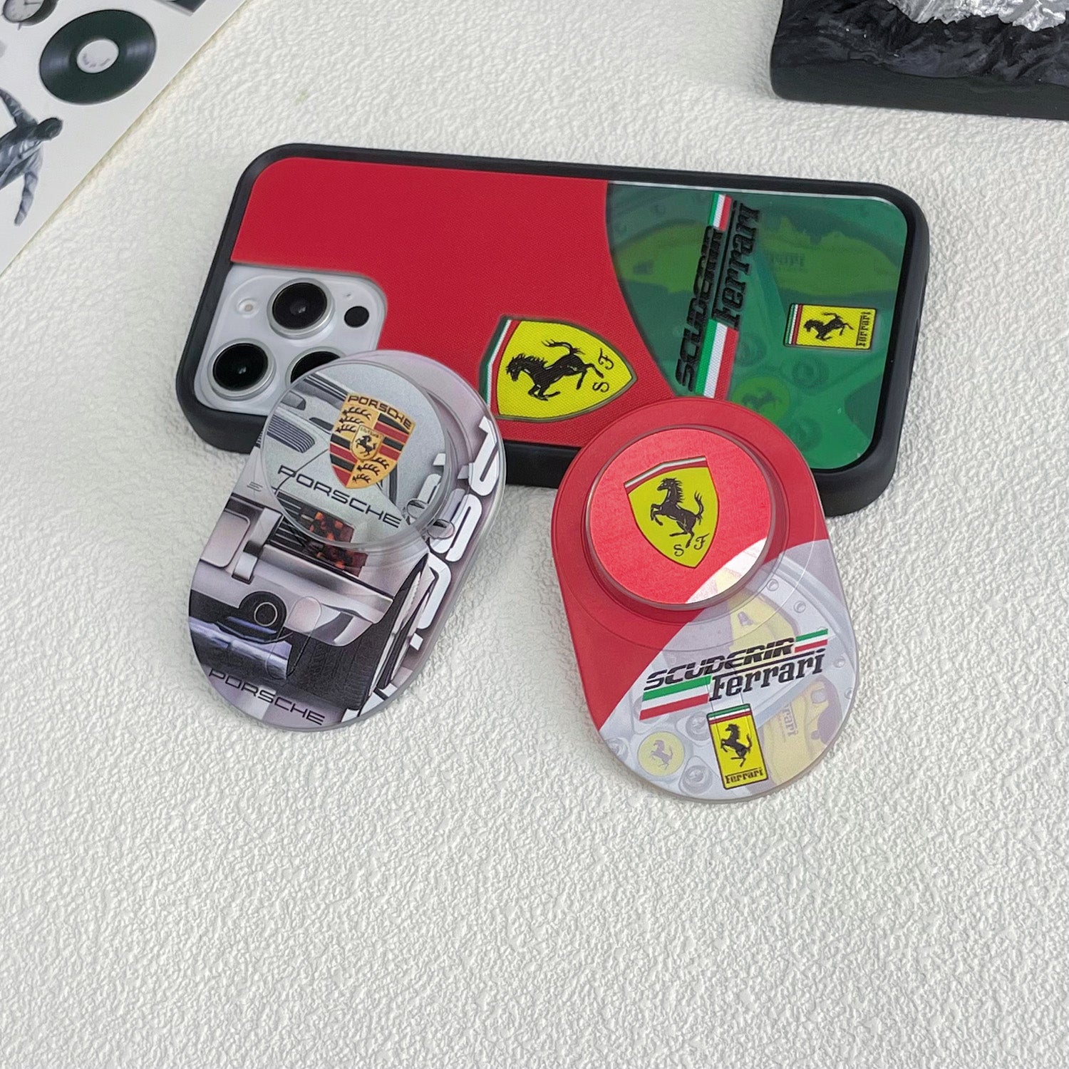 Magnetic Phone Grip Stand – Adjustable Holder for iPhone & Cases