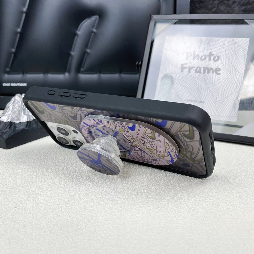 Magnetic Phone Grip Stand – Adjustable Holder for iPhone & Cases