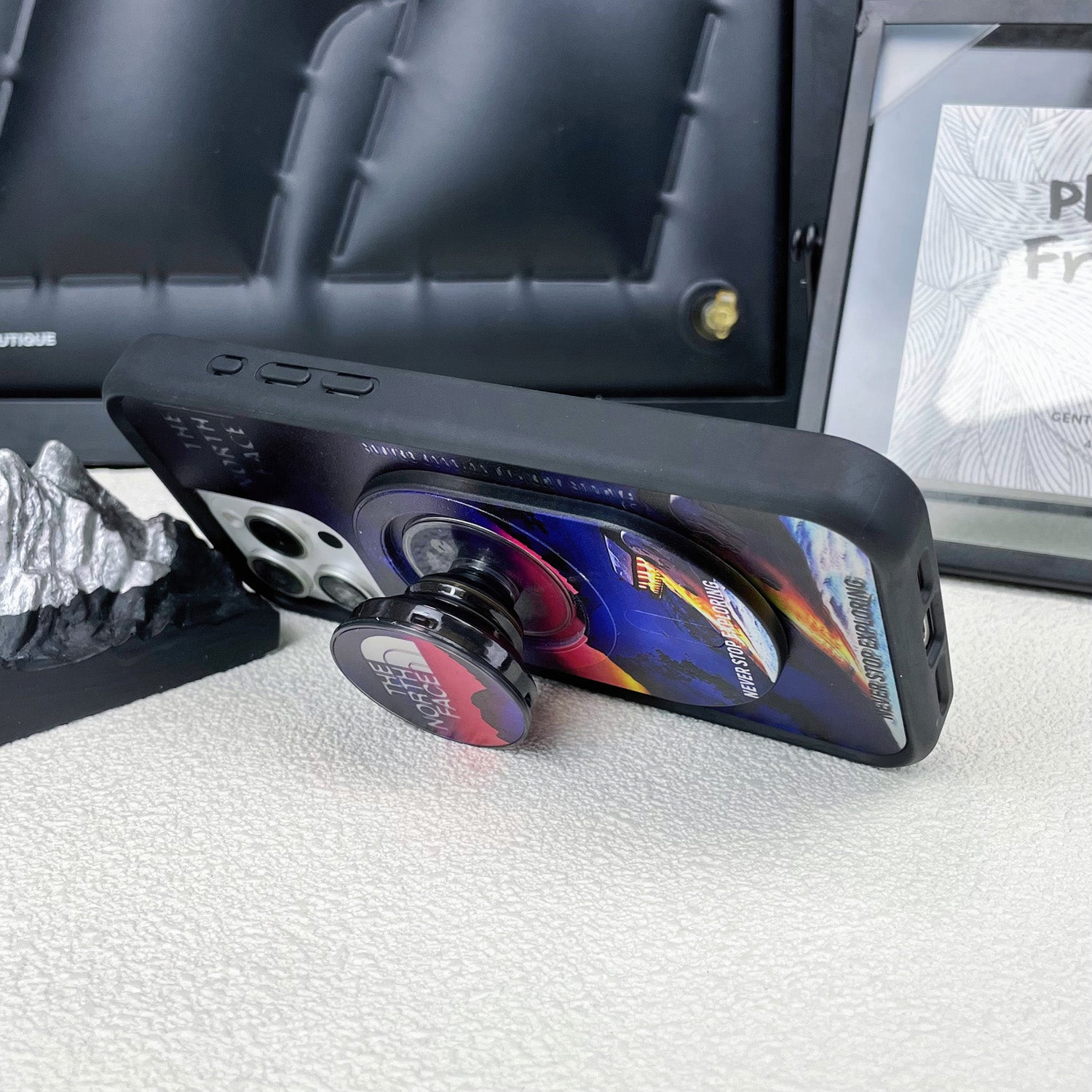 Magnetic Phone Grip Stand – Adjustable Holder for iPhone & Cases