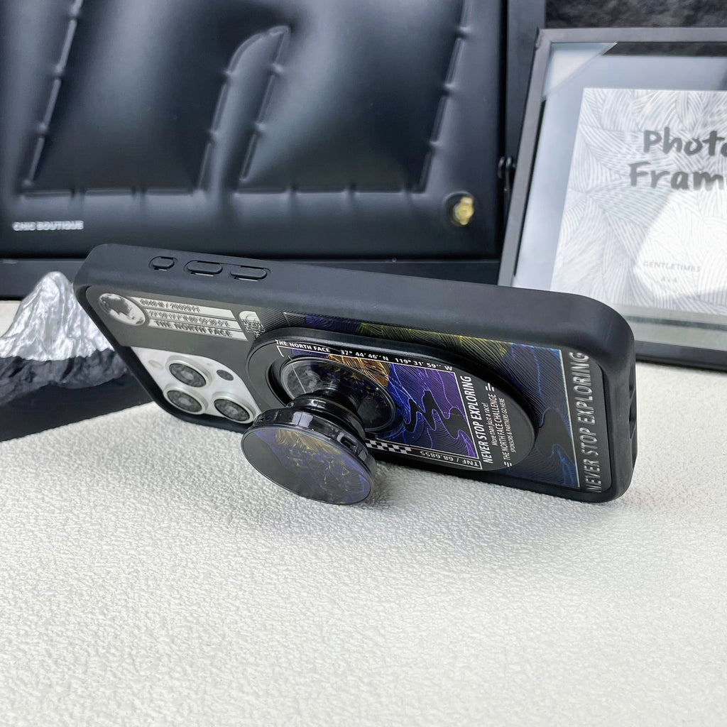 Magnetic Phone Grip Stand – Adjustable Holder for iPhone & Cases