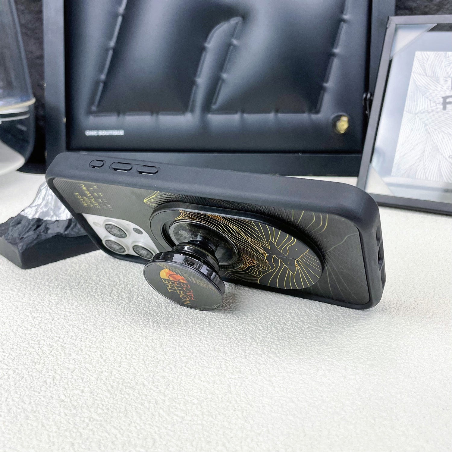 Magnetic Phone Grip Stand – Adjustable Holder for iPhone & Cases