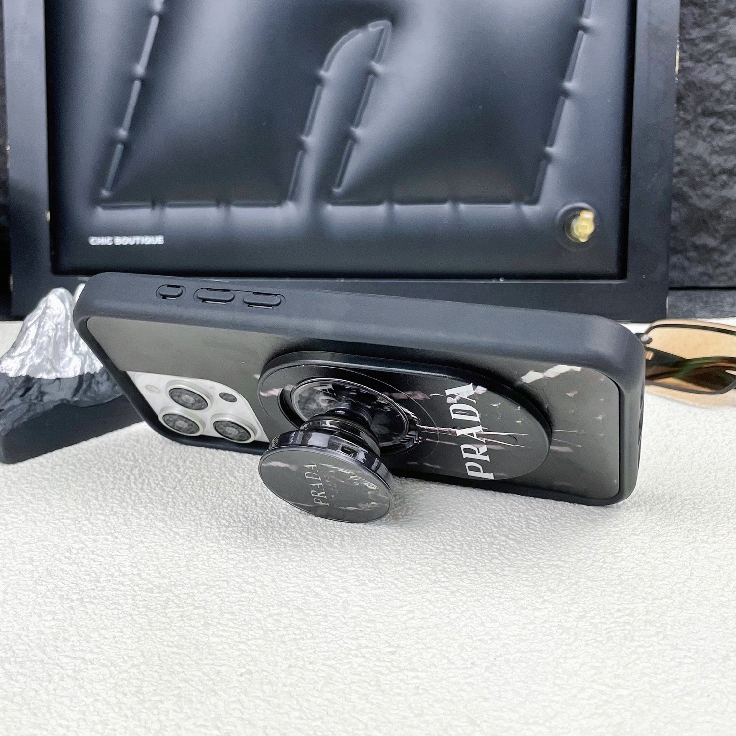 Magnetic Phone Grip Stand – Adjustable Holder for iPhone & Cases