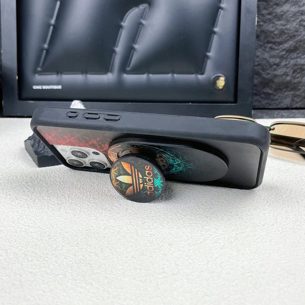 Magnetic Phone Grip Stand – Adjustable Holder for iPhone & Cases