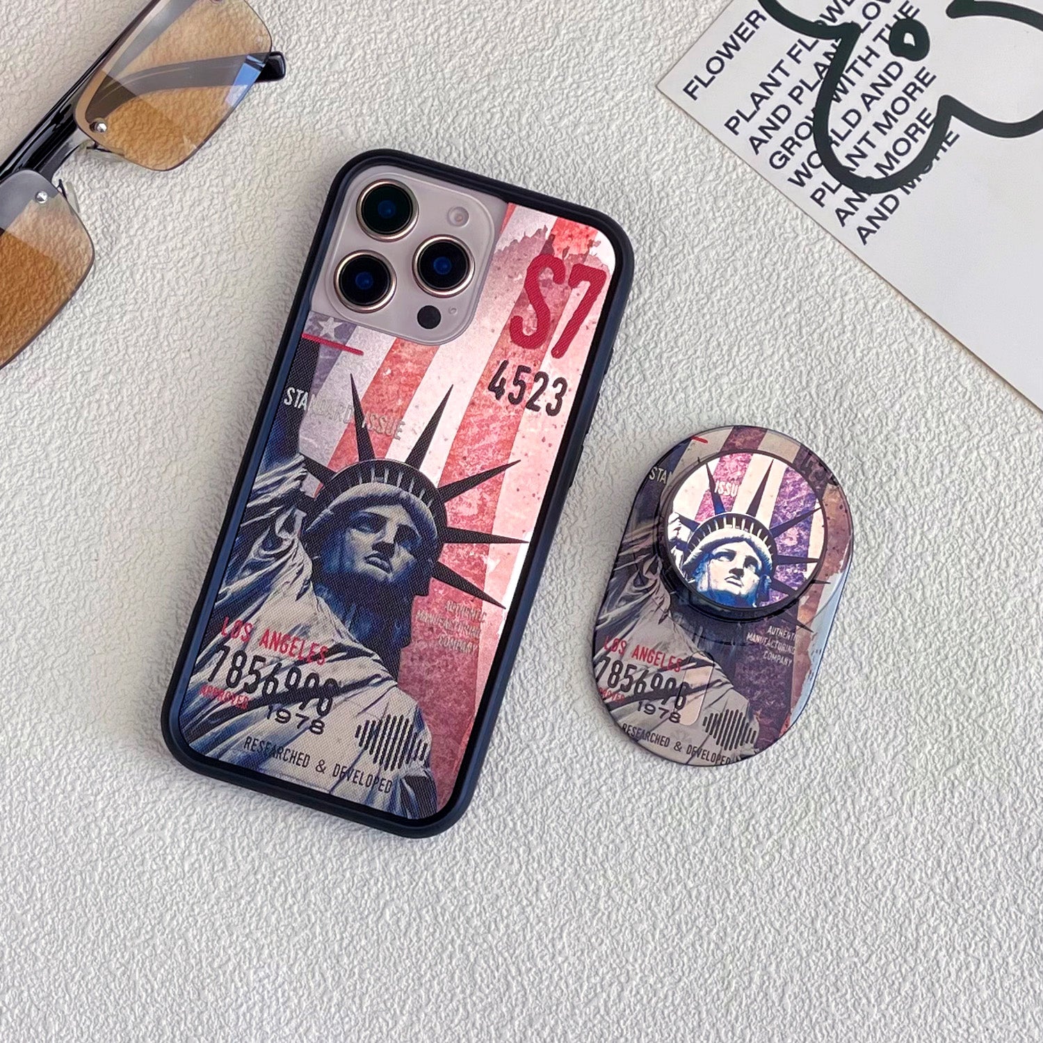 Magnetic Phone Grip Stand – Adjustable Holder for iPhone & Cases