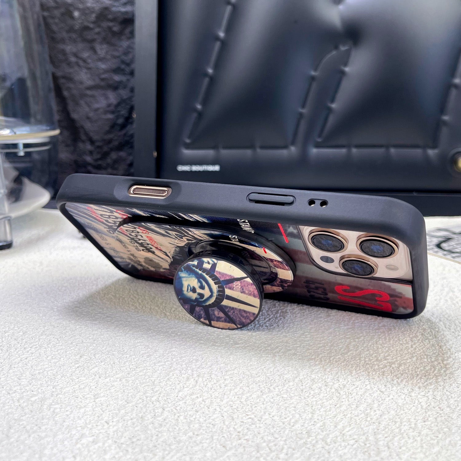 Magnetic Phone Grip Stand – Adjustable Holder for iPhone & Cases