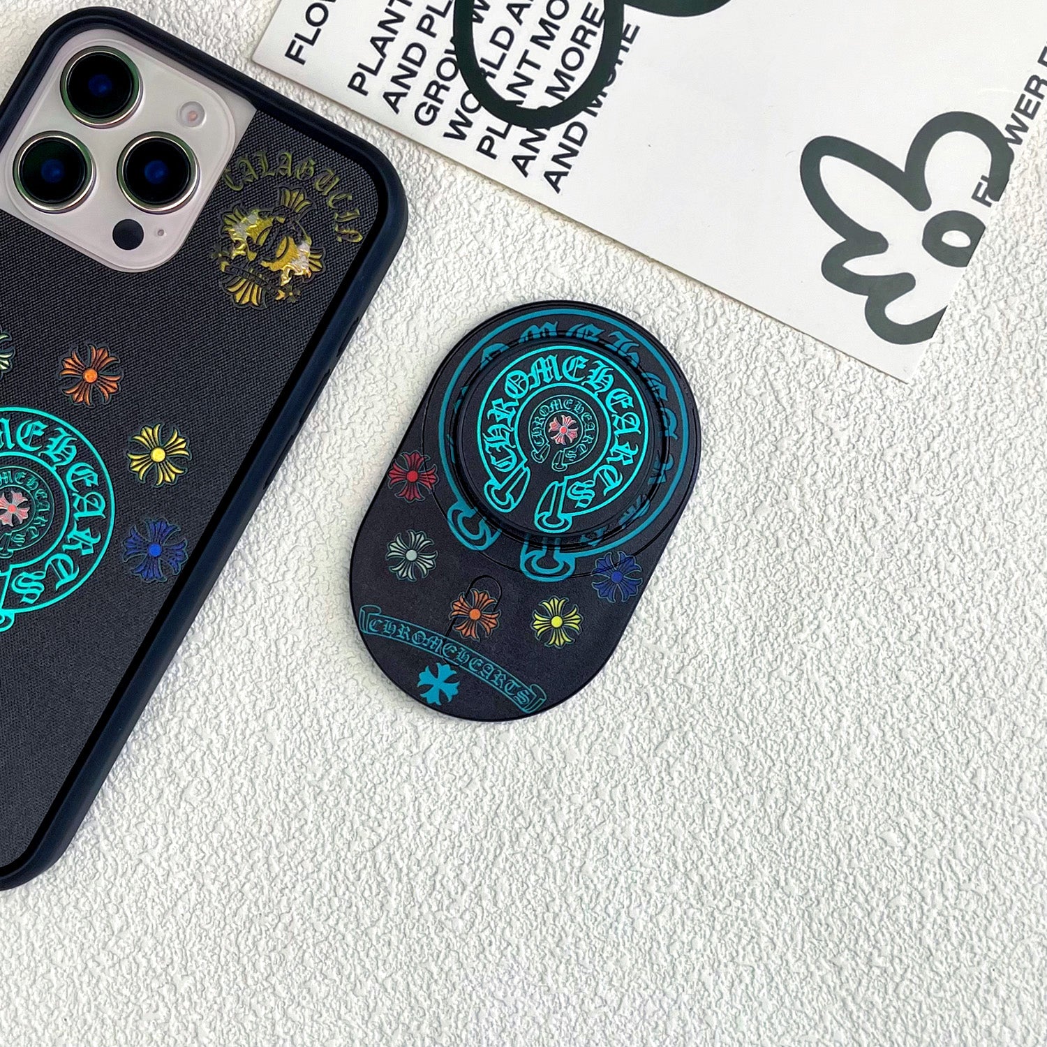 Magnetic Phone Grip Stand – Adjustable Holder for iPhone & Cases
