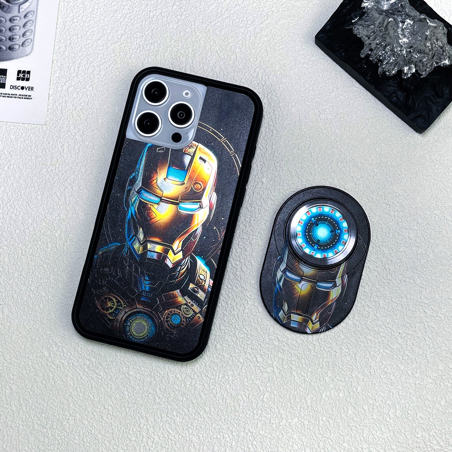 Magnetic Phone Grip Stand – Adjustable Holder for iPhone & Cases