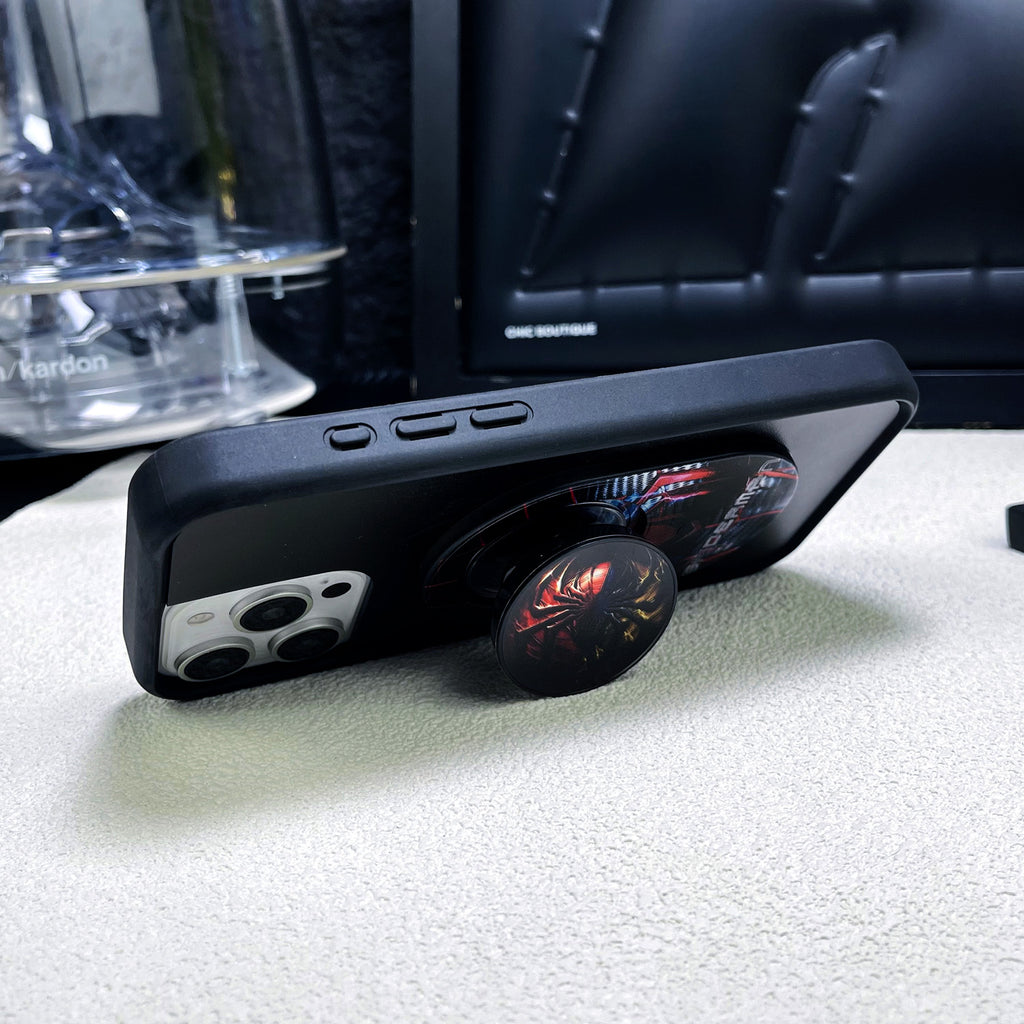 Magnetic Phone Grip Stand – Adjustable Holder for iPhone & Cases