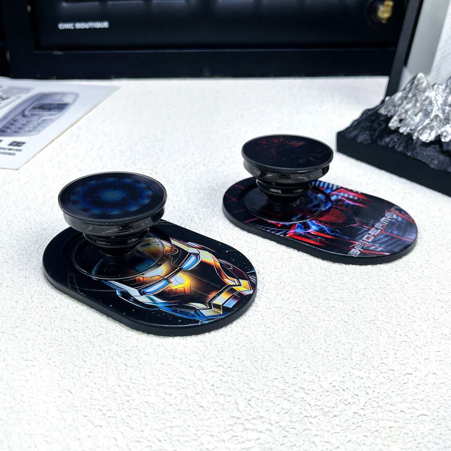 Magnetic Phone Grip Stand – Adjustable Holder for iPhone & Cases