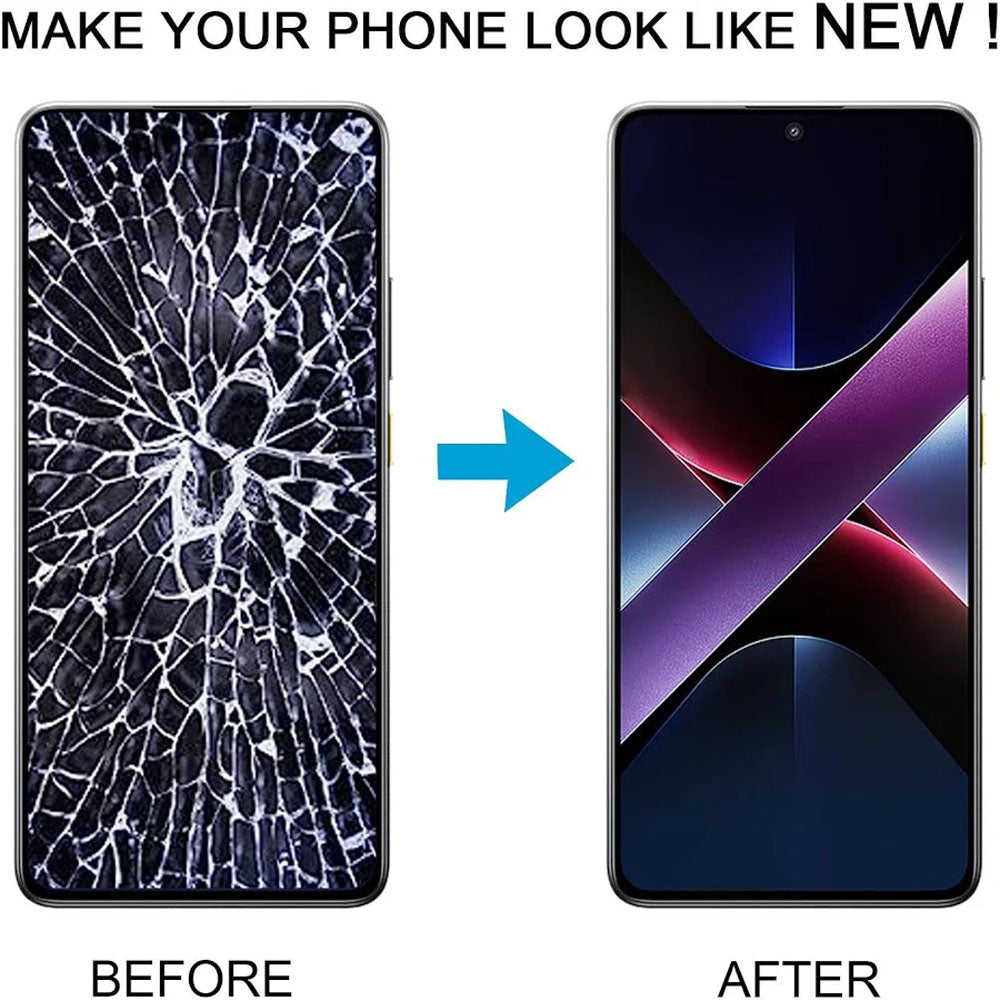 Xiaomi POCO X7 Pro Incell Frameless Screen Assembly – True-to-Life Colors & High-Brightness Display Replacement