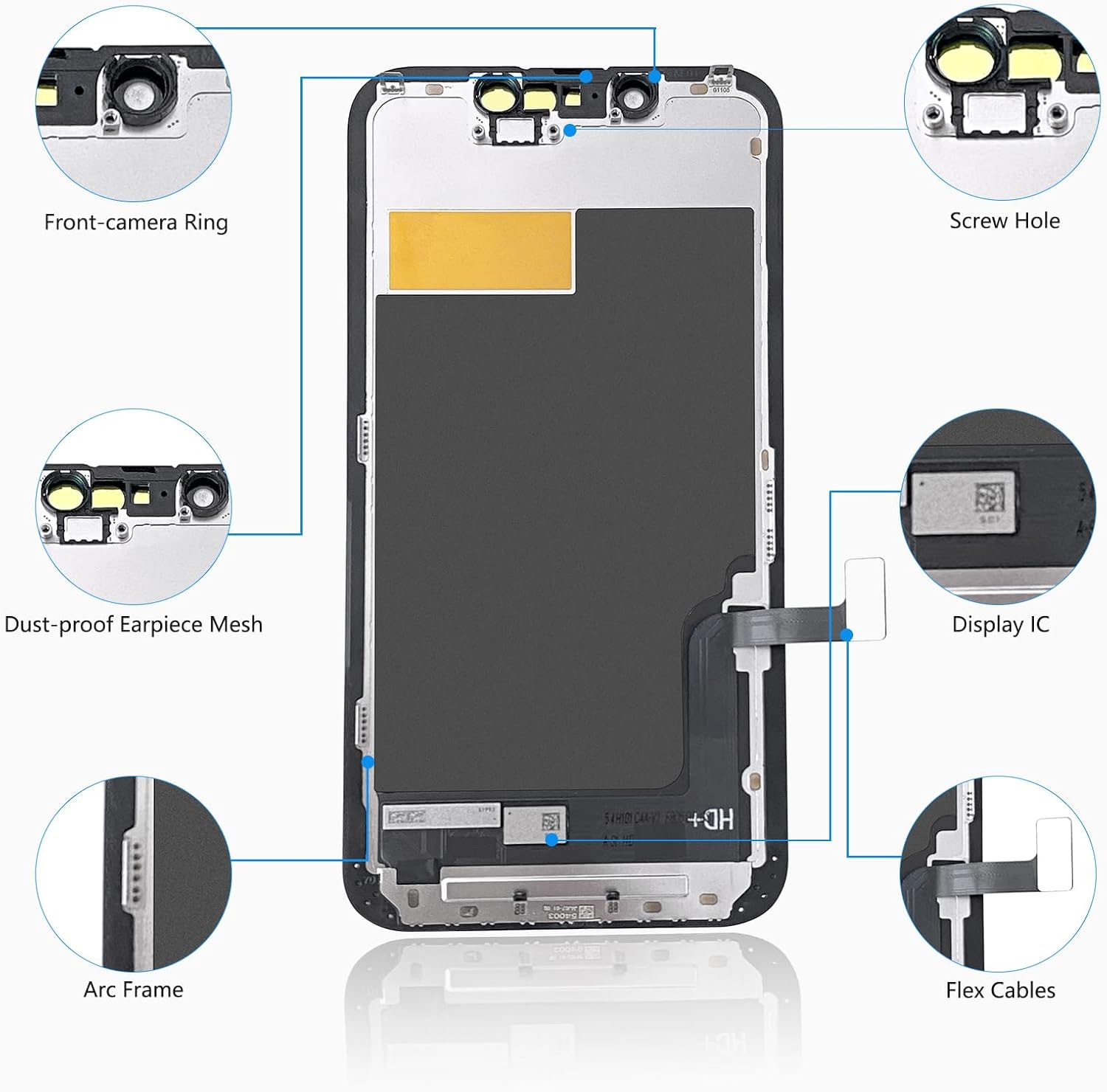 For iPhone 13 mini LCD Screen Replacement ( In-Cell, IC Replacement)