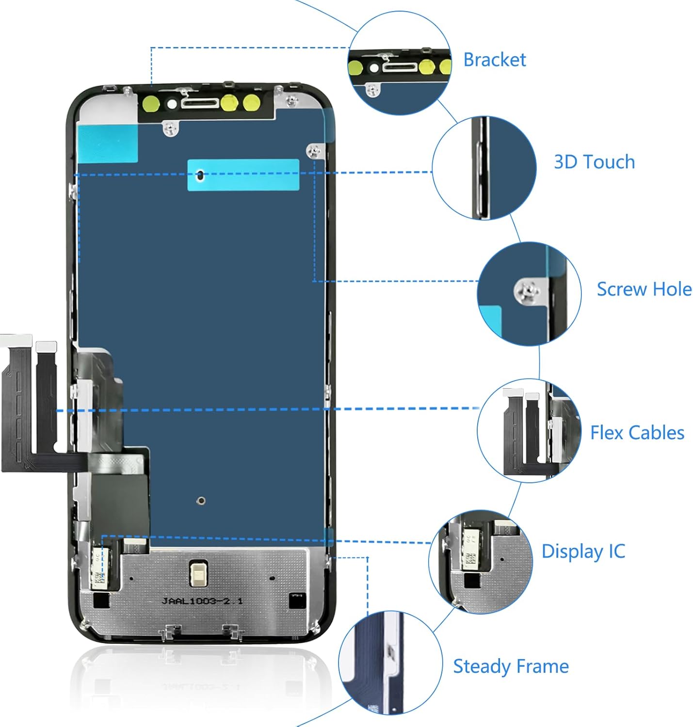 For iPhone XS Max LCD Screen Replacement (In-Cell)