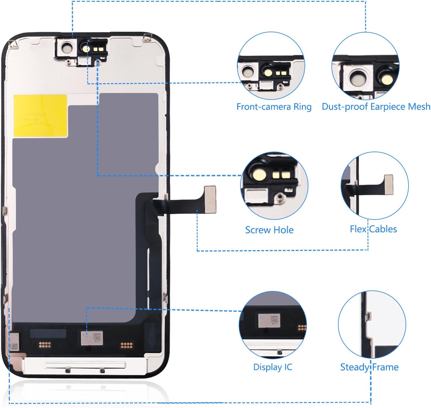 For iPhone 15 Pro LCD Screen Replacement ( In-Cell, IC Replacement)