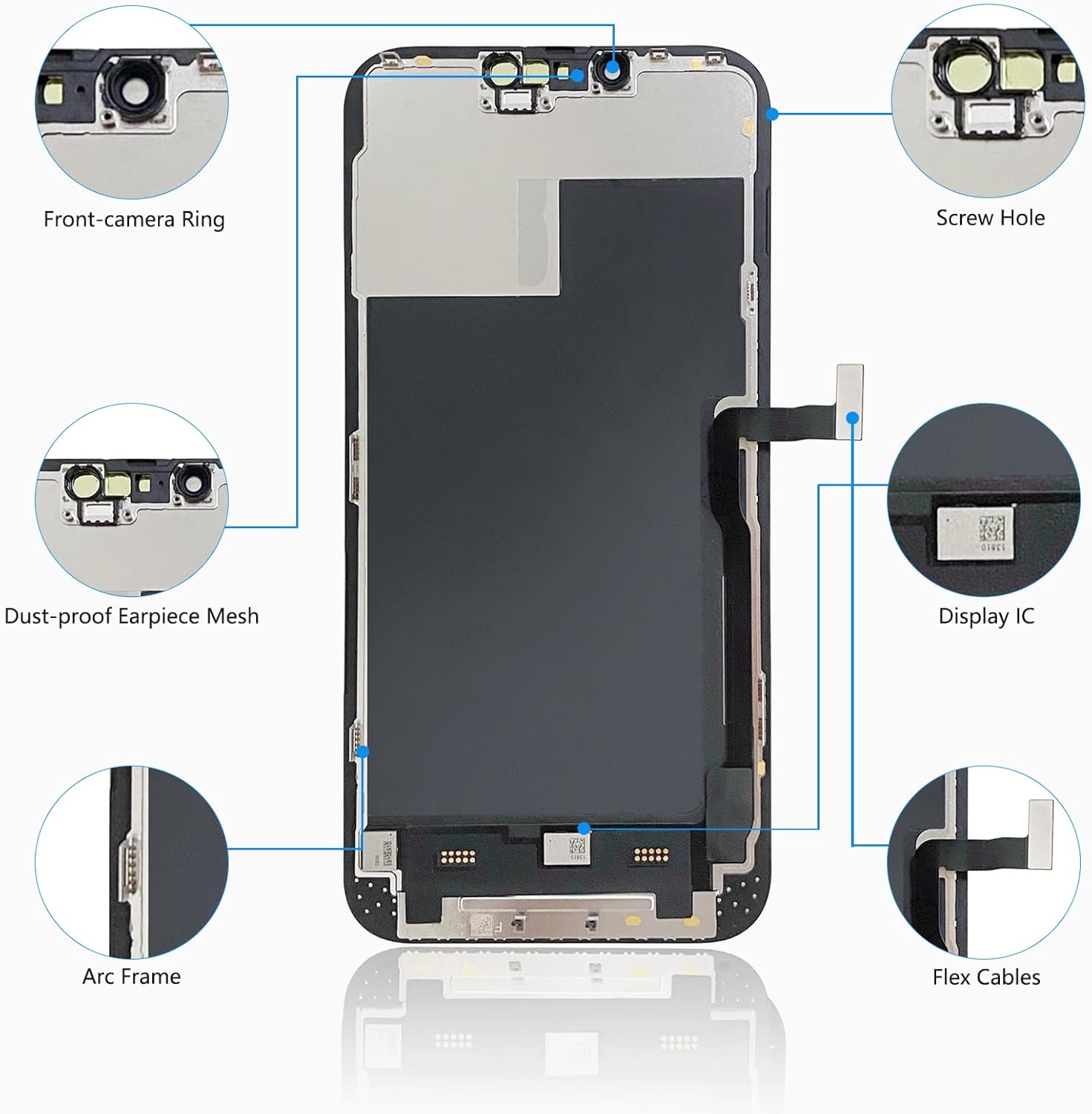 For iPhone 13 Pro Max LCD Screen Replacement ( In-Cell, IC Replacement)