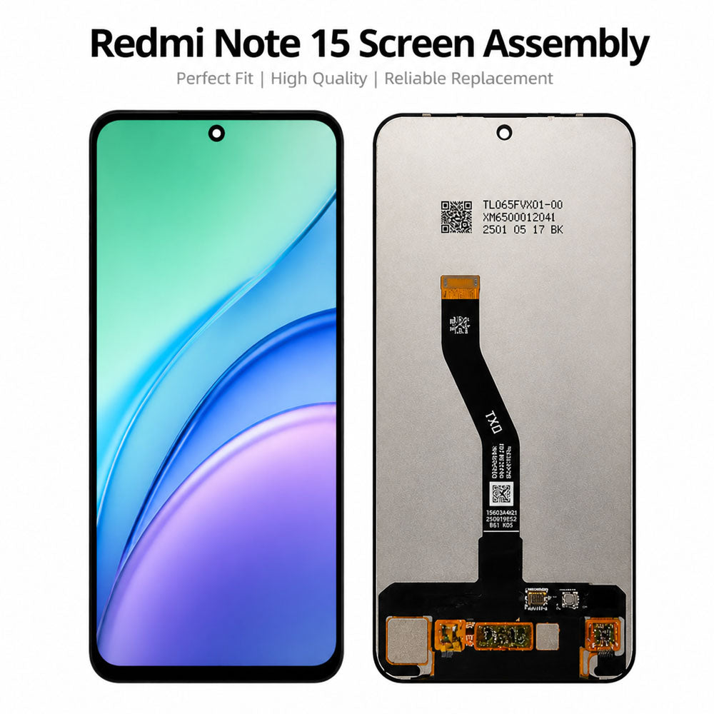Xiaomi Redmi Note 15 4G/5G Incell Frameless Screen Assembly – True Color & Ultra-Bright Display Replacement