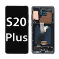 Original Samsung Galaxy S20 Plus G986 AMOLED Full Screen Assembly with Frame Integrated Display Replacement Touch Digitizer High Quality OEM Repair Component