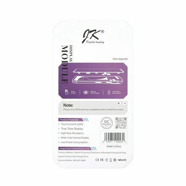 JK In-Cell Display Screen Replacement for iPhone 14 (Movable IC | 1:1 Size | COF LCD Display)