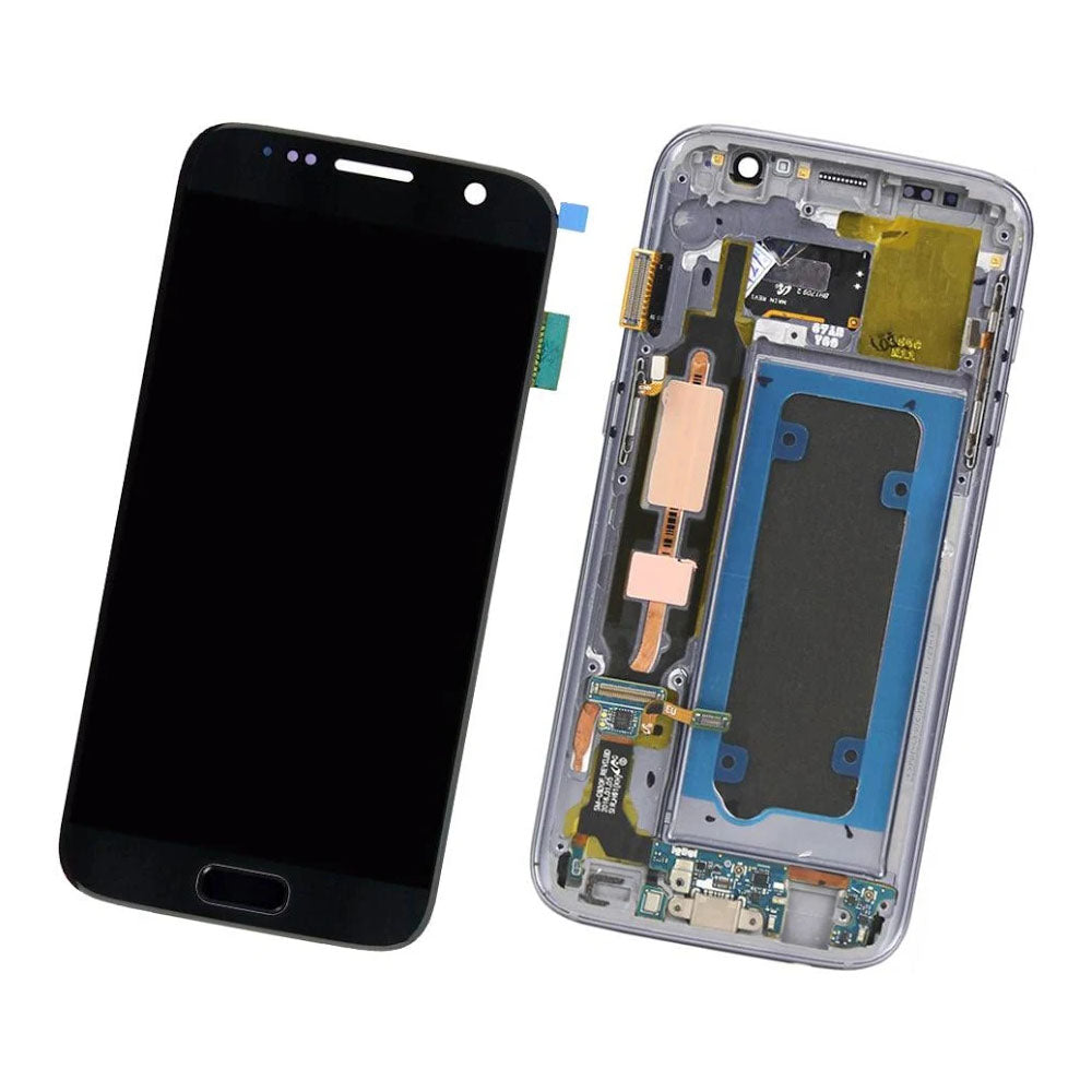 Original Samsung Galaxy S7 G930 AMOLED Display Assembly with Frame Complete Screen Touch Digitizer Replacement Factory Quality Repair Part