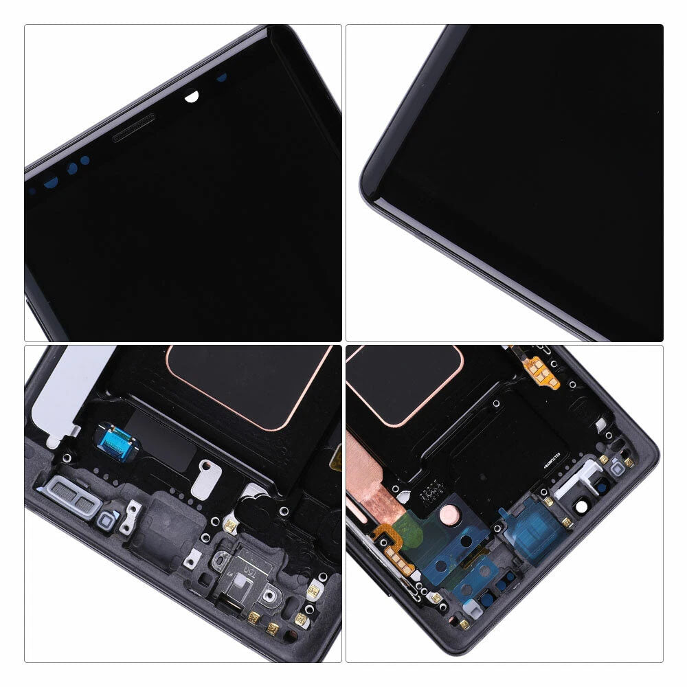 Samsung Galaxy Note 9 OLED Screen Assembly with Frame Full Replacement Display Touch Digitizer Unit Professional Repair Part